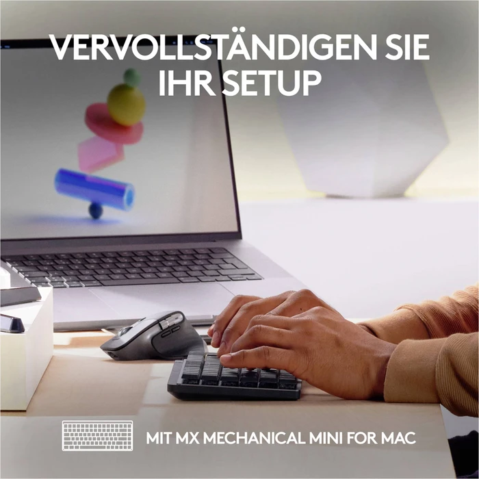 Logitech MX Master 3S for Mac Space Grey, Logi Bolt, USB/Bluetooth