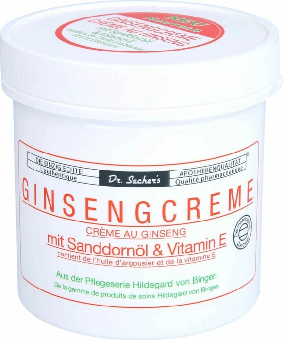 Dr. Sacher's Ginsengcreme mit Sanddornöl & Vitamin E Creme, 250ml