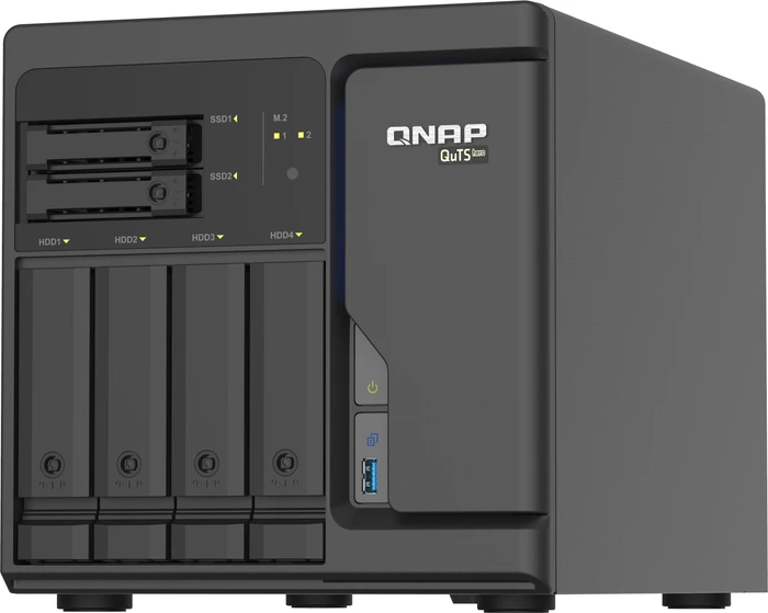QNAP QuTS hero TS-h686-D1602-8G, 8GB RAM ECC, 4x RJ-45 2.5GBase-T, 3x USB-A 3.0