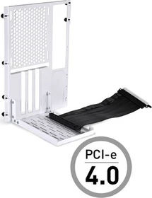 Lian Li Riser Card, inkl. PCI-Slot Blende für PC-O11 Dynamic Mini, gewinkelt, PCIe 4.0, 200mm, weiß