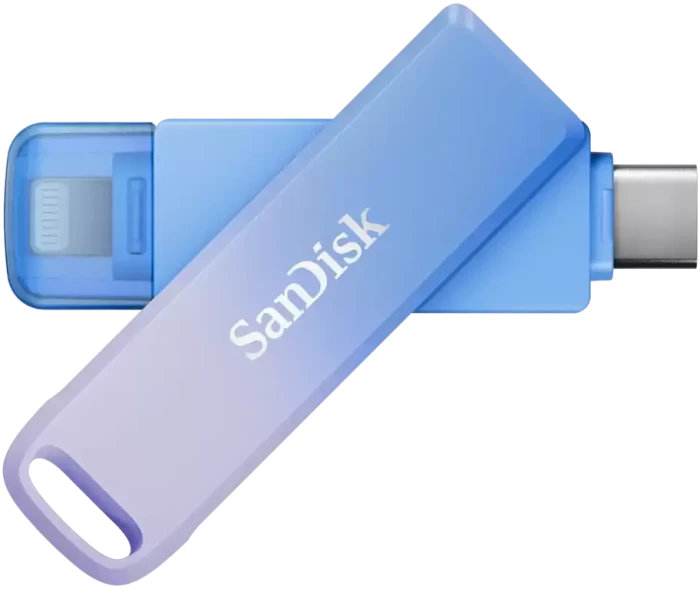 SanDisk Creator Phone Drive 128GB, USB-C + Apple Lightning, USB 3.2 Gen 1×1, USB 2.0