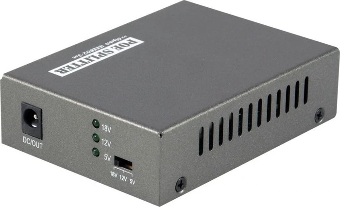 LevelOne Gigabit PoE-Splitter, 2x RJ-45, PoE PD
