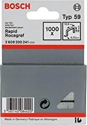 Bosch Professional Typ 59 Tacker-Klammern, 10x10.6mm, 1000 Stück