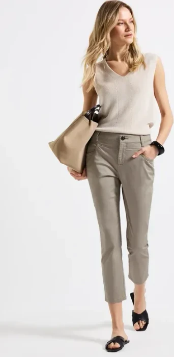 Street One 7/8-Satin Hose cool ivory (Damen)