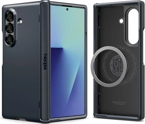 Spigen Slim Armor Pro (MagFit) für Samsung Galaxy Z Fold7 metal slate