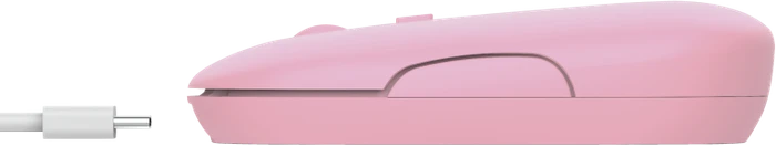 Trust Puck Wireless Mouse rosa, USB/Bluetooth