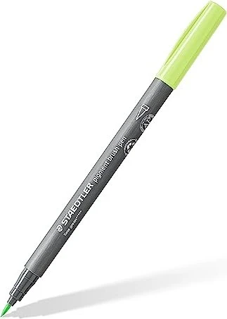 Staedtler pigment brush pen 371 limettengrün, 10er-Pack
