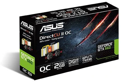 ASUS GeForce GTX 660 DirectCU II OC, GTX660-DC2O-2GD5, 2GB GDDR5, 2x DVI, HDMI, DP