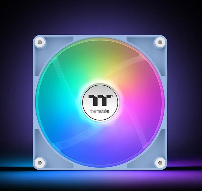 Thermaltake CT120 ARGB Sync Hydrange Blue, blau/weiß, 120mm, 2er-Pack
