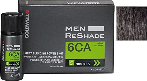 Goldwell Men ReShade Blending Power Shot Ansatzset 6CA Cool Asch-Dunkelblond, 80ml