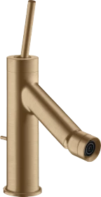 Hansgrohe Axor Starck Einhebel-Bidetmischer mit Pingriff und Zugstangen-Ablaufgarnitur brushed bronze
