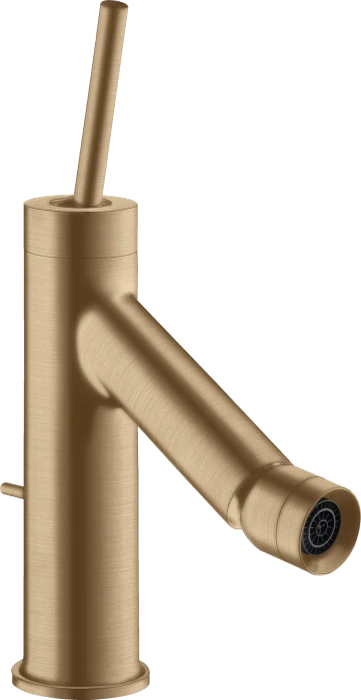 Hansgrohe Axor Starck Einhebel-Bidetmischer mit Pingriff und Zugstangen-Ablaufgarnitur brushed bronze