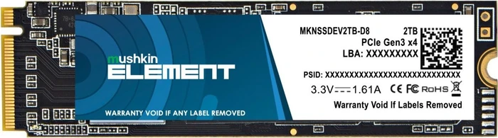 Mushkin Element NVMe SSD, M.2