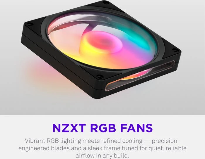 NZXT F140 RGB, schwarz, 140mm