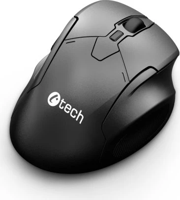 C-Tech WLM-17 Silent Wireless Dual-Mode Ergo Mouse schwarz, USB/Bluetooth