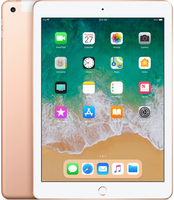 Apple iPad 6, gold, 128GB, LTE