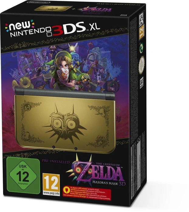 Nintendo New 3DS XL The Legend of Zelda: Majora's Mask - Limited Edition gold