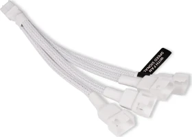 Alphacool 4-Pin auf 4x 4-Pin Verteiler, sleeved, 15cm, weiß