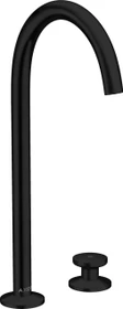 Hansgrohe Axor One 2-Loch Waschbeckenarmatur Select 260 Push-Open Ablaufgarnitur mattschwarz