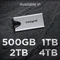 Integral SlimXpress Pro Portable SSD, 500GB, USB-C 3.2 Vorschaubild