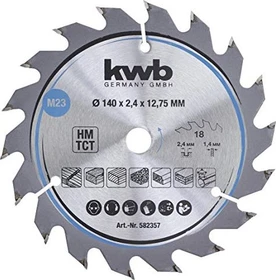 kwb M23 HM Kreissägeblatt 18Z, 140x1.4x12.75mm, 1 Stück