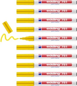 edding 751 Lackmarker gelb, 10er-Pack