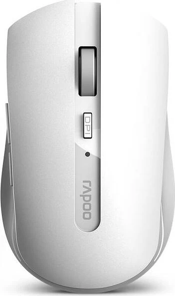 Rapoo 7200M Multi-mode Wireless weiß/grau, USB/Bluetooth