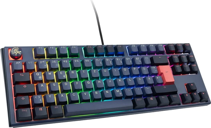 Ducky One 3, Cosmic Blue, TKL, PBT, LEDs RGB, MX RGB ERGO CLEAR, USB, DE