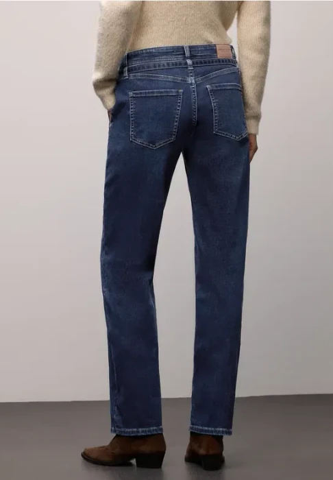Street One Straight Leg Jeans dark indigo/authentic washed (Damen)