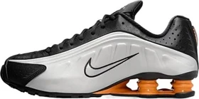 Nike Shox R4 black/bright mandarin/metallic silver/vast grey (Herren)