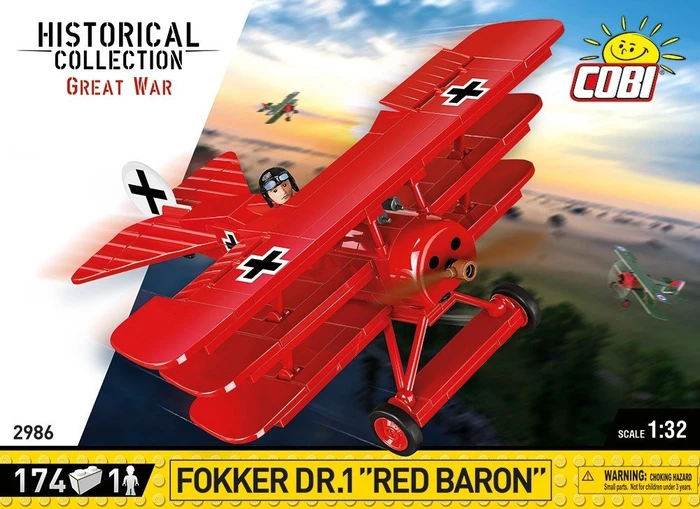 Cobi Historical Collection Great War Fokker Dr.1 Red Baron