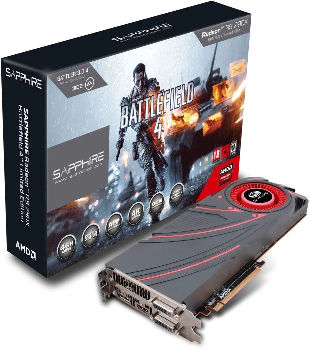Sapphire Radeon R9 290X Battlefield 4 Edition, 4GB GDDR5, 2x DVI, HDMI, DP, full retail