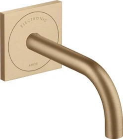 Hansgrohe Axor Uno elektrische Waschbeckenarmatur 165 mit Temperaturvoreinstellung und Netzanschluss brushed bronze
