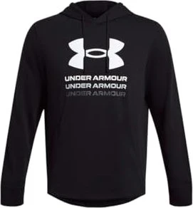 Under Armour Rival Terry mit Grafik Hoodie schwarz/weiß (Herren)