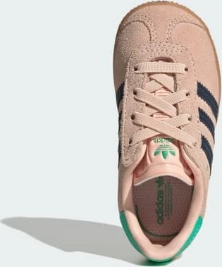 adidas Gazelle Comfort Closure Elastic Laces blush pink/night indigo/hi-res green (Junior)