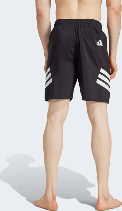 adidas 3-Streifen 8-Inch Badeshorts schwarz/weiß (Herren)