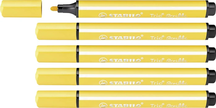 STABILO Trio Scribbi gelb, 5er-Pack