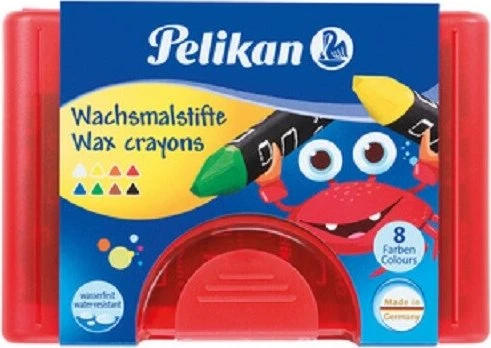 Pelikan Wachsstifte Rund, 8 Farben