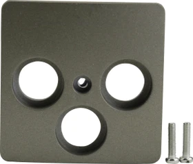 uniTEC MONACO Serie 204 Abdeckung für SAT-Antennendose, platin