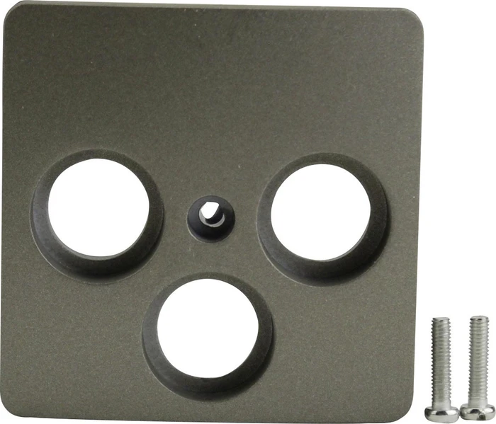 uniTEC MONACO Serie 204 Abdeckung für SAT-Antennendose, platin