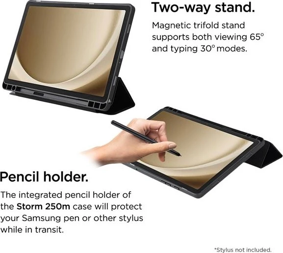 Eiger Eiger Peak Folio-Case für Samsung Galaxy Tab A9+ (2023), schwarz