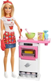 Mattel Barbie - Cooking & Baking Bäckerin Puppe und Spielset