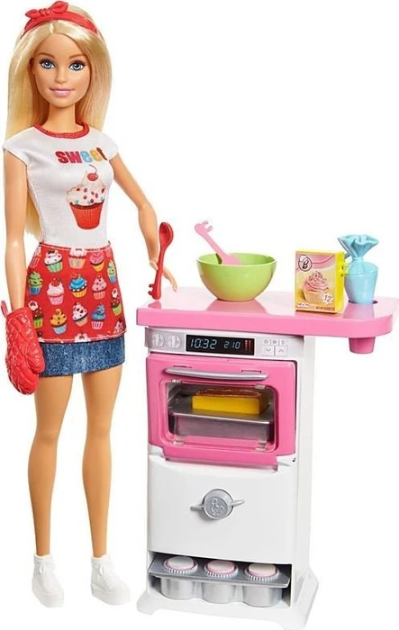 Mattel Barbie - Cooking & Baking Bäckerin Puppe und Spielset
