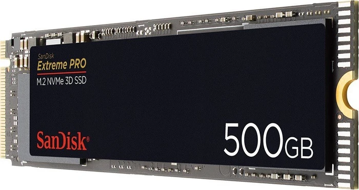 SanDisk Extreme Pro M.2 NVMe 3D SSD 500GB, M.2 2280 / M-Key / PCIe 3.0 x4