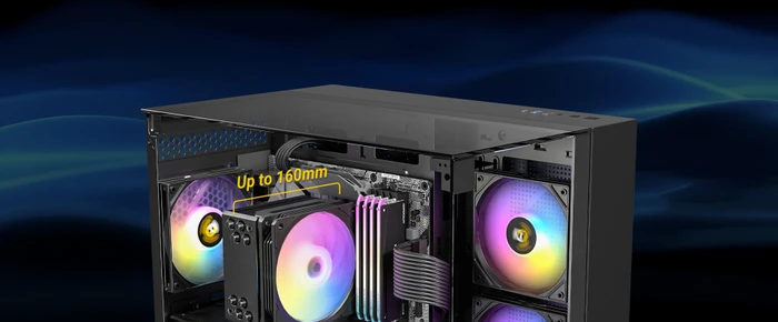 Antec CX600M Trio ARGB, schwarz, Glasfenster