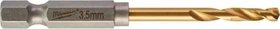 Milwaukee Red Hex Shockwave HSS-G TiN Metallbohrer, 3.5x25x69mm, 10 Stück