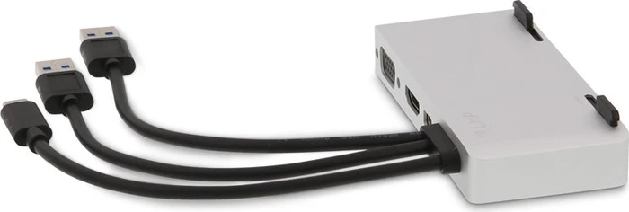 LMP USB-C Attach Dock Pro, silver, 1x USB-C 3.0 [Stecker], 2x USB-A 3.0 [Stecker]
