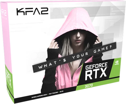 KFA2 GeForce RTX 3070 EX Gamer Pink (1-Click OC), 8GB GDDR6, HDMI, 3x DP
