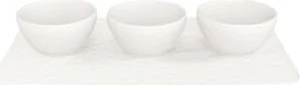 Villeroy & Boch Manufacture Rock Dipschälchen-Set blanc, 4-tlg.