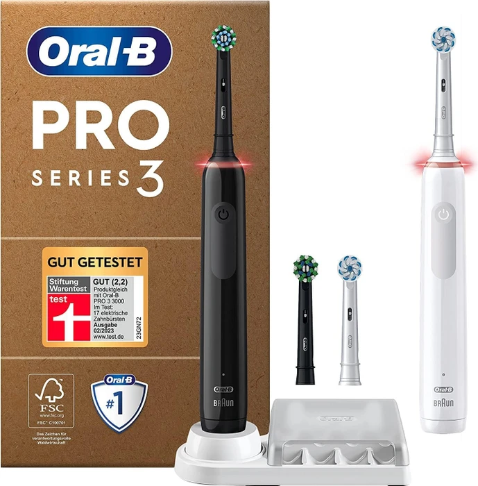 Oral-B PRO Series 3 Plus Edition schwarz/weiß + 2. Handstück